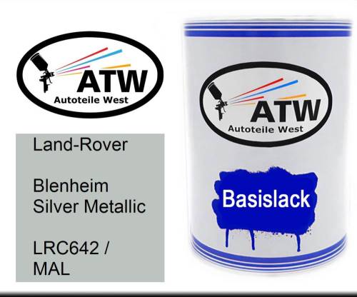 Land-Rover, Blenheim Silver Metallic, LRC642 / MAL: 500ml Lackdose, von ATW Autoteile West.